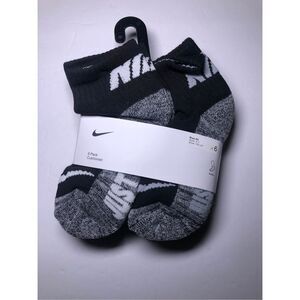 Nike Kids Cushioned Ankle Socks Size 5-7/ Shoe 10C-3Y  6 pack